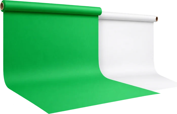 Fond vert et fond blanc