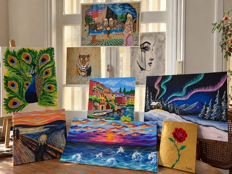 Les tableaux peints par Sophie